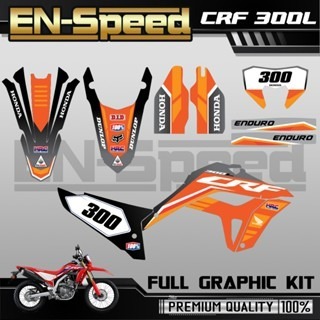 預購 CRF 300 L 彩貼  2024 獨家新款彩貼 全車 貼紙 排單製作 預購 客製化號碼 泰國代購 浩哥部品-規格圖9