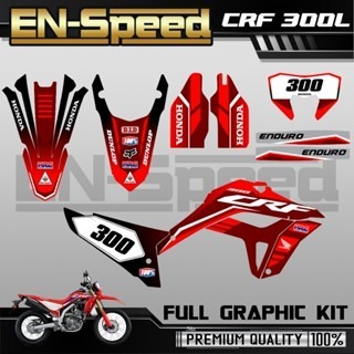 預購 CRF 300 L 彩貼  2024 獨家新款彩貼 全車 貼紙 排單製作 預購 客製化號碼 泰國代購 浩哥部品-規格圖9