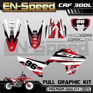 預購 CRF 300 L 彩貼  2024 獨家新款彩貼 全車 貼紙 排單製作 預購 客製化號碼 泰國代購 浩哥部品-規格圖9