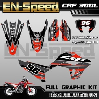 預購 CRF 300 L 彩貼  2024 獨家新款彩貼 全車 貼紙 排單製作 預購 客製化號碼 泰國代購 浩哥部品-規格圖9
