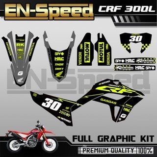 預購 CRF 300 L 彩貼  2024 獨家新款彩貼 全車 貼紙 排單製作 預購 客製化號碼 泰國代購 浩哥部品-規格圖9
