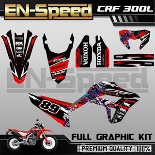 預購 CRF 300 L 彩貼  2024 獨家新款彩貼 全車 貼紙 排單製作 預購 客製化號碼 泰國代購 浩哥部品-規格圖9