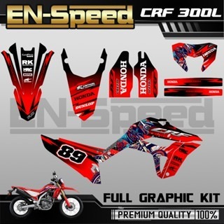 預購 CRF 300 L 彩貼  2024 獨家新款彩貼 全車 貼紙 排單製作 預購 客製化號碼 泰國代購 浩哥部品-規格圖9