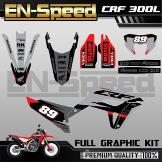 預購 CRF 300 L 彩貼  2024 獨家新款彩貼 全車 貼紙 排單製作 預購 客製化號碼 泰國代購 浩哥部品-規格圖9