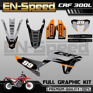 預購 CRF 300 L 彩貼  2024 獨家新款彩貼 全車 貼紙 排單製作 預購 客製化號碼 泰國代購 浩哥部品-規格圖9