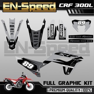 預購 CRF 300 L 彩貼  2024 獨家新款彩貼 全車 貼紙 排單製作 預購 客製化號碼 泰國代購 浩哥部品-規格圖9