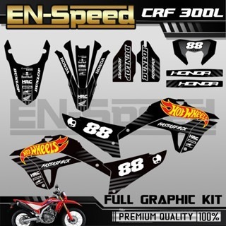 預購 CRF 300 L 彩貼  2024 獨家新款彩貼 全車 貼紙 排單製作 預購 客製化號碼 泰國代購 浩哥部品-規格圖9