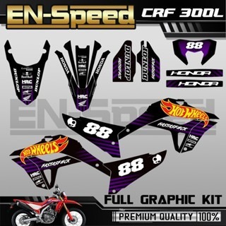 預購 CRF 300 L 彩貼  2024 獨家新款彩貼 全車 貼紙 排單製作 預購 客製化號碼 泰國代購 浩哥部品-規格圖9