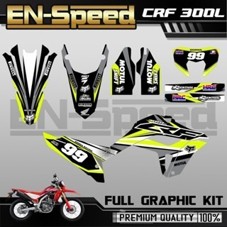 預購 CRF 300 L 彩貼  2024 獨家新款彩貼 全車 貼紙 排單製作 預購 客製化號碼 泰國代購 浩哥部品-規格圖9