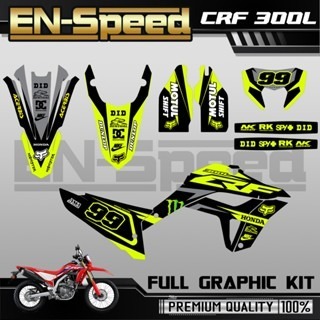 預購 CRF 300 L 彩貼  2024 獨家新款彩貼 全車 貼紙 排單製作 預購 客製化號碼 泰國代購 浩哥部品-規格圖9