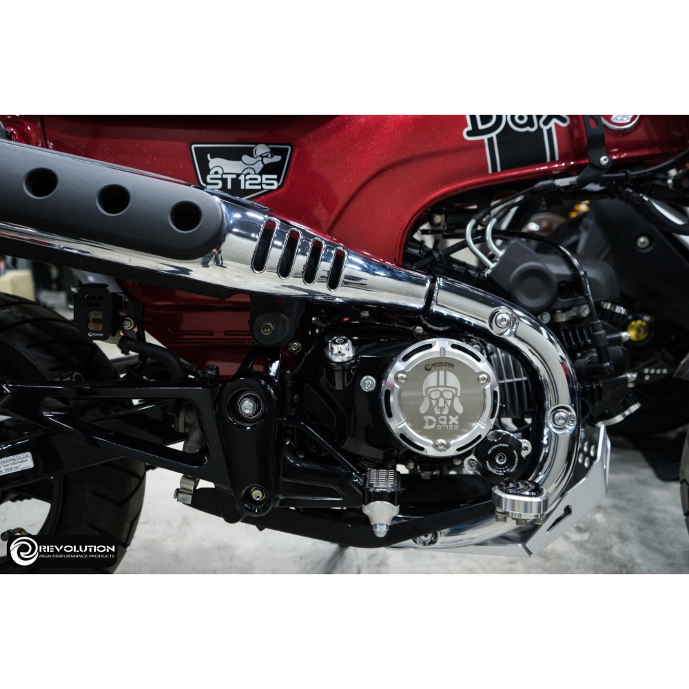 預購 DAX125 右側 發動機蓋 引擎罩 引擎蓋 不鏽鋼 右引擎罩 右引擎蓋 CNC REVOLUTION 浩哥部品-細節圖2