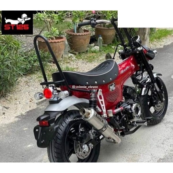 預購 HONDA DAX125 ST125 後扶手 靠背 後靠背 暴走族式樣 UDOM 浩哥部品-細節圖3