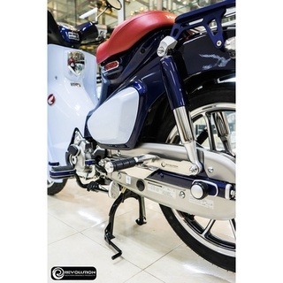 預購 C125 後腳踏 REVOLUTION 黑 銀 浩哥部品-細節圖2