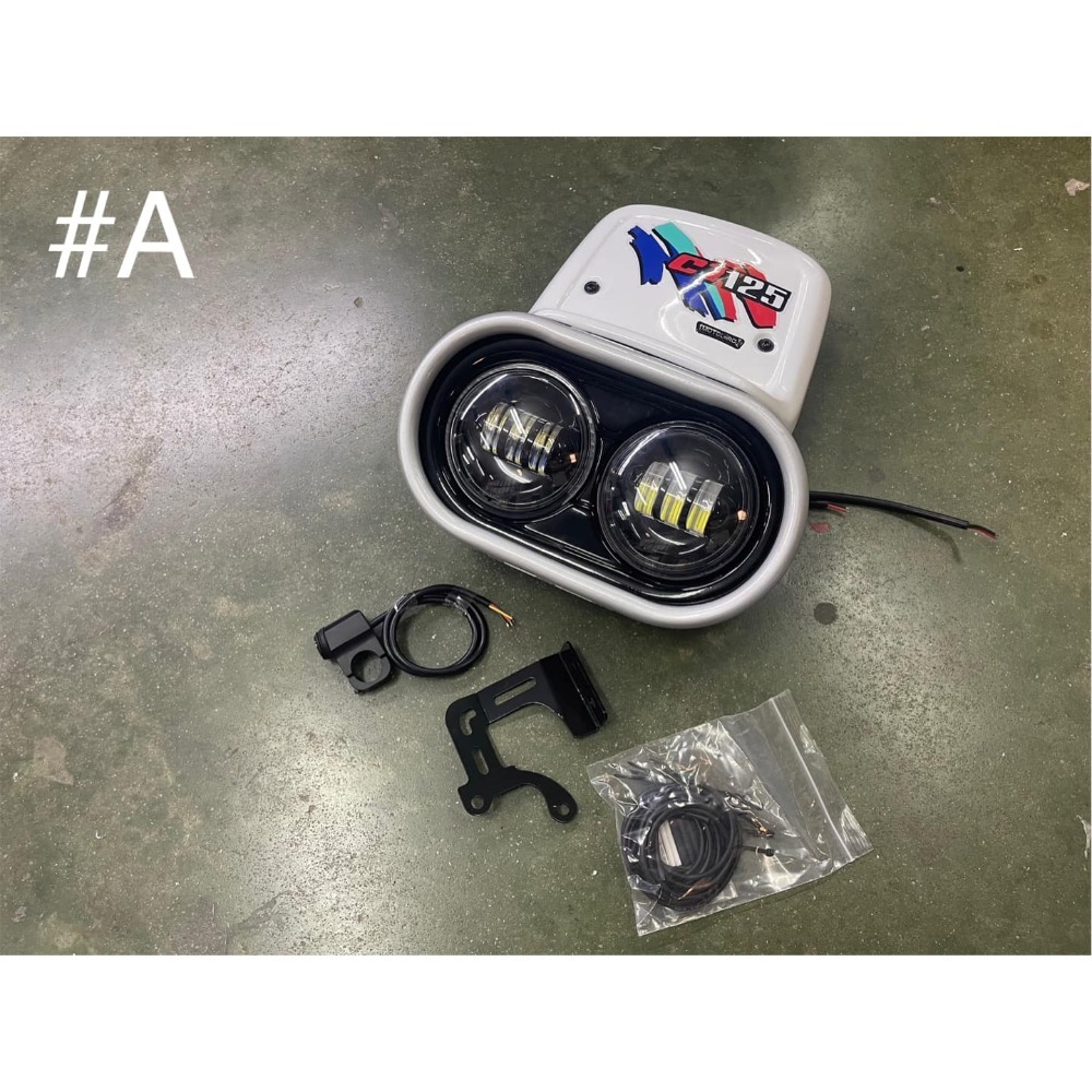 預購 CT125 monkey125 Dax125 雙燈 巴哈風格 探照燈 霧燈 ST125 MotolordD 浩哥品-規格圖7