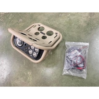 預購 CT125 大燈 雙燈 總成 自帶前貨架 圓燈 方燈 探照燈 霧燈 monkey125 DAX125 浩哥部品-規格圖9