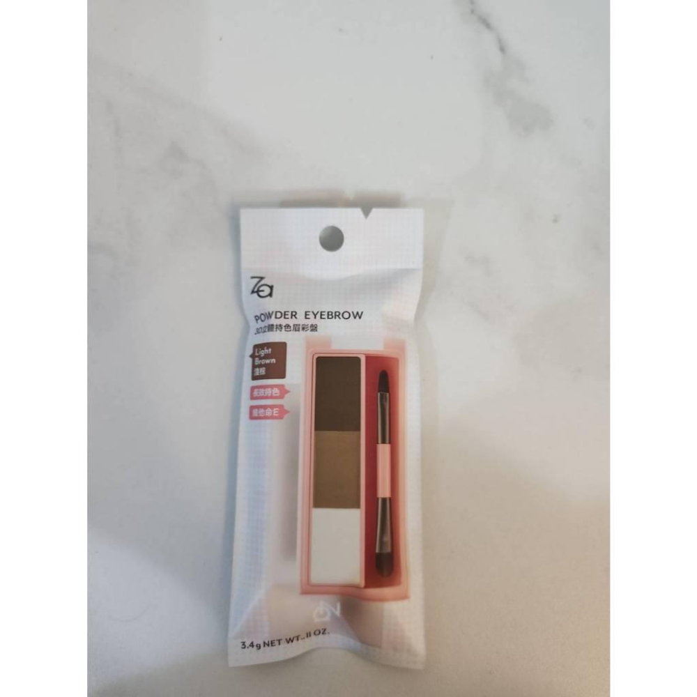 Za 3D立體持色眉彩盤 淺棕/深棕 3.4g 一筆完妝-細節圖6