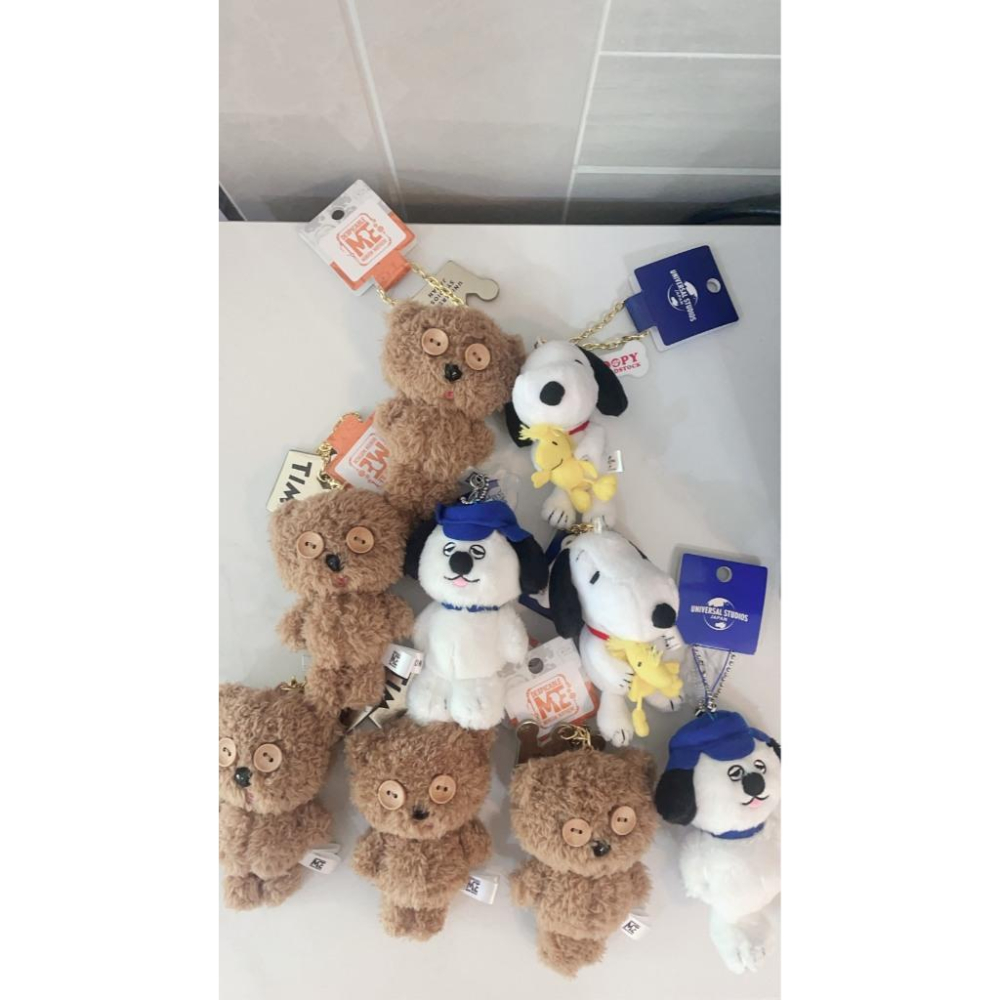 現貨 大阪 環球影城 小小兵 Tim熊 / peanuts史努比 / 糊塗塔克 歐拉夫 Olaf 皇冠 娃娃 玩偶 吊飾-細節圖2