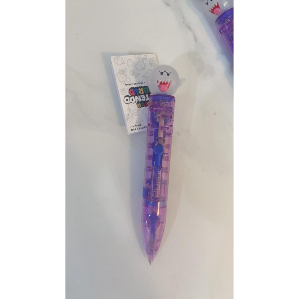 日本 USJ 現貨 環球影城 限定 瑪利歐 耀西吐舌 害羞幽靈 道具 蘑菇 問號磚 全新 自動原子筆 交換禮物-細節圖2