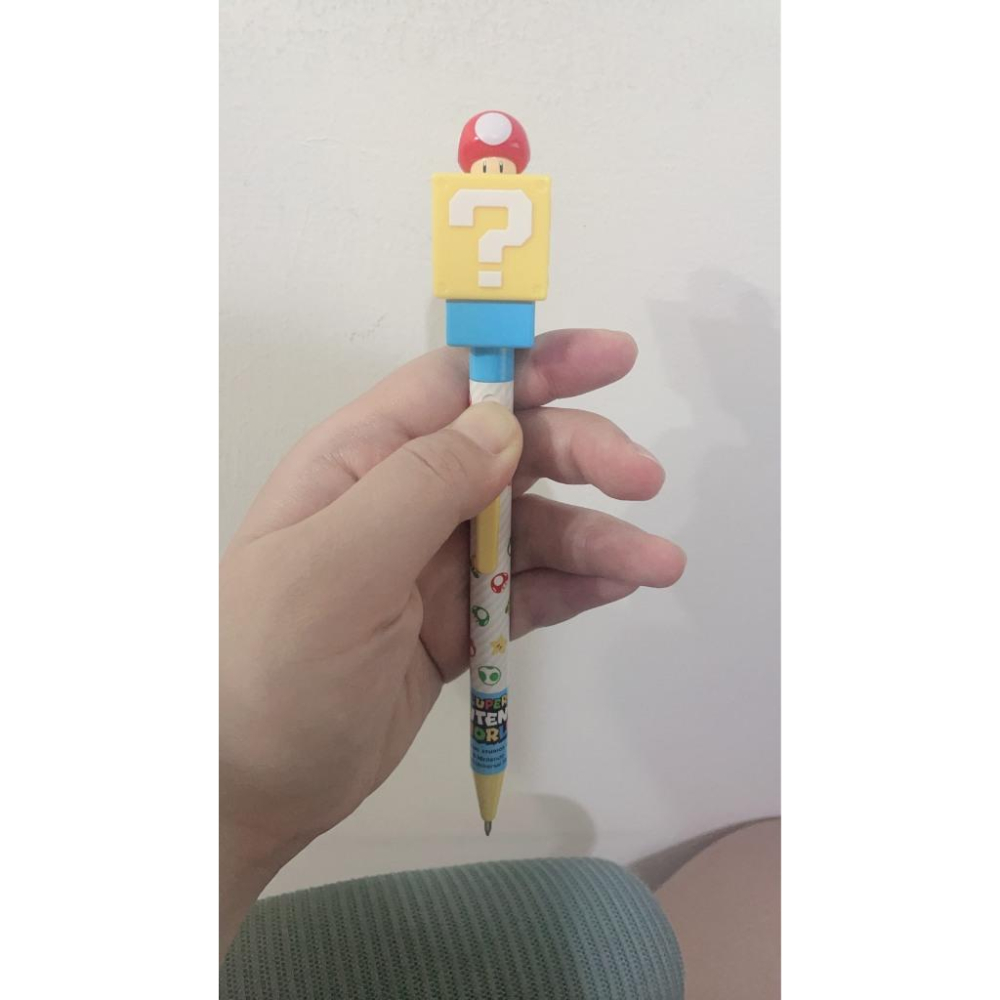 日本 USJ 現貨 環球影城 限定 瑪利歐 耀西吐舌 害羞幽靈 道具 蘑菇 問號磚 全新 自動原子筆 交換禮物-細節圖5