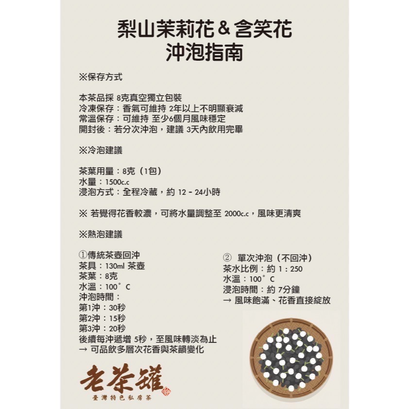 【老茶罐】 梨山茉莉花茶-細節圖4