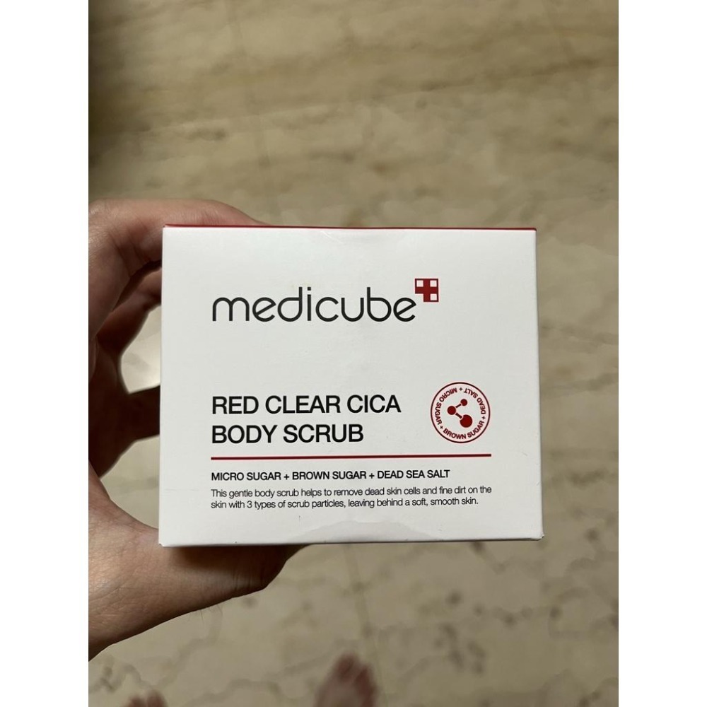 全新過期品  medicube RED積雪草淨身磨砂霜 (200g)  有效期限20240121-細節圖3