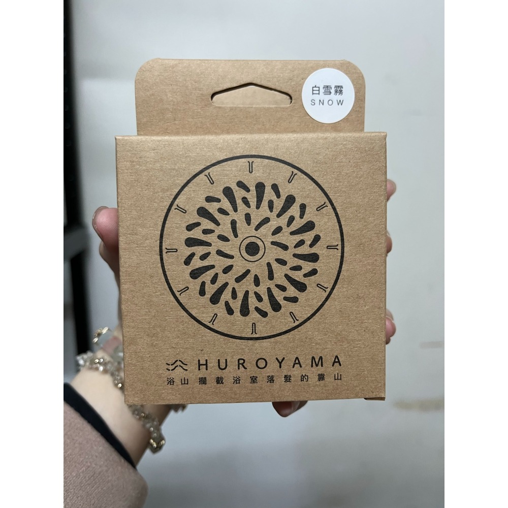 米鹿設計 M-中浴山 浴室毛髮濾網 長 86  X 寬 86 × 高 18 mm   極地灰 白雪霧-細節圖2