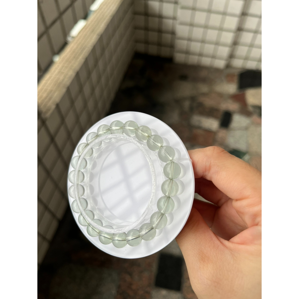 水晶手串讓藏，綠水晶 8.5咪  手圍16-細節圖3