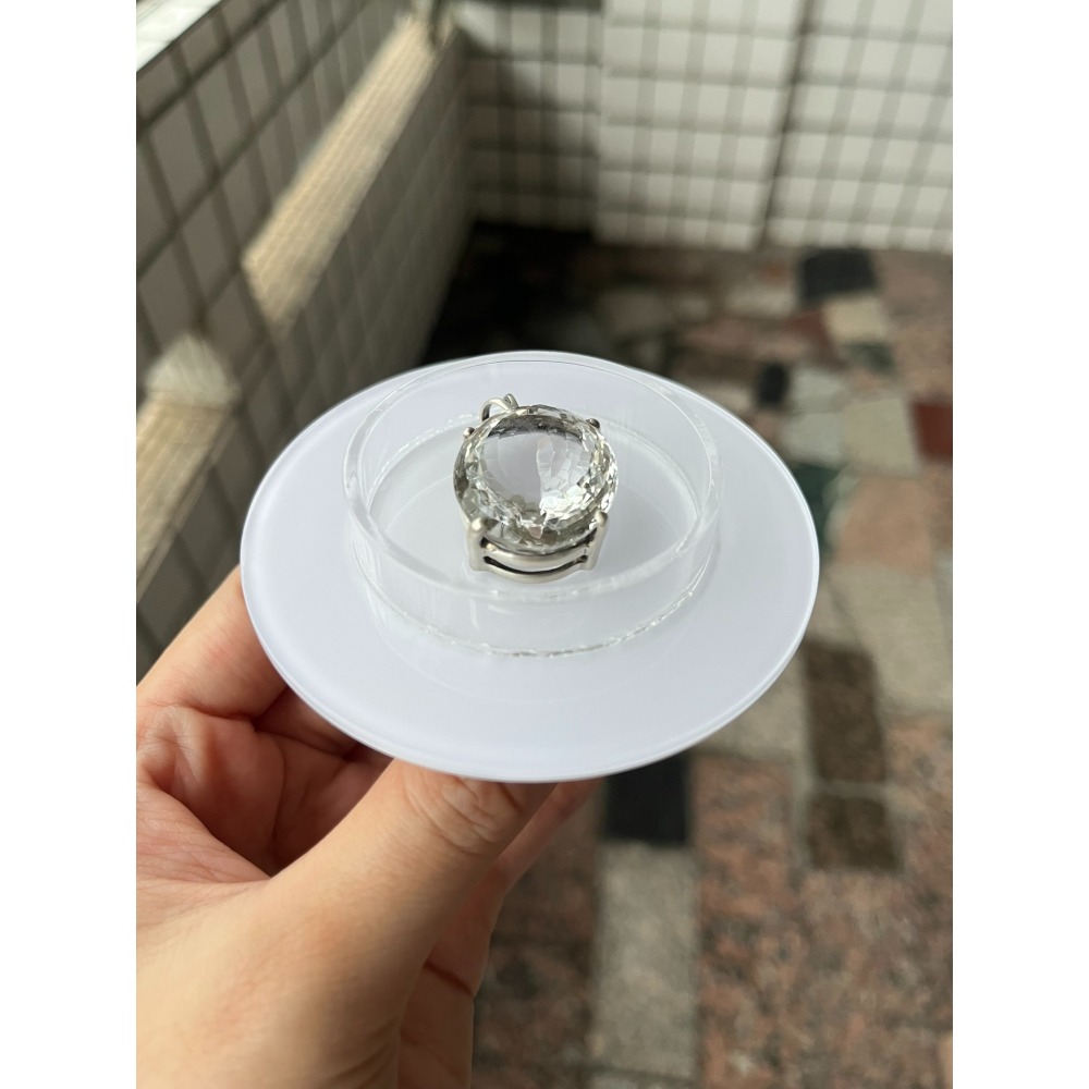 橢圓型 白水晶吊墜  水晶吊墜讓藏  購買會再送拭銀棒一個 寶石王國-細節圖4