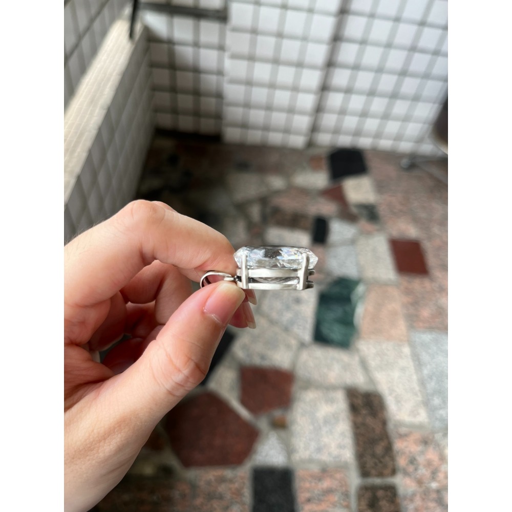 橢圓型 白水晶吊墜  水晶吊墜讓藏  購買會再送拭銀棒一個 寶石王國-細節圖7