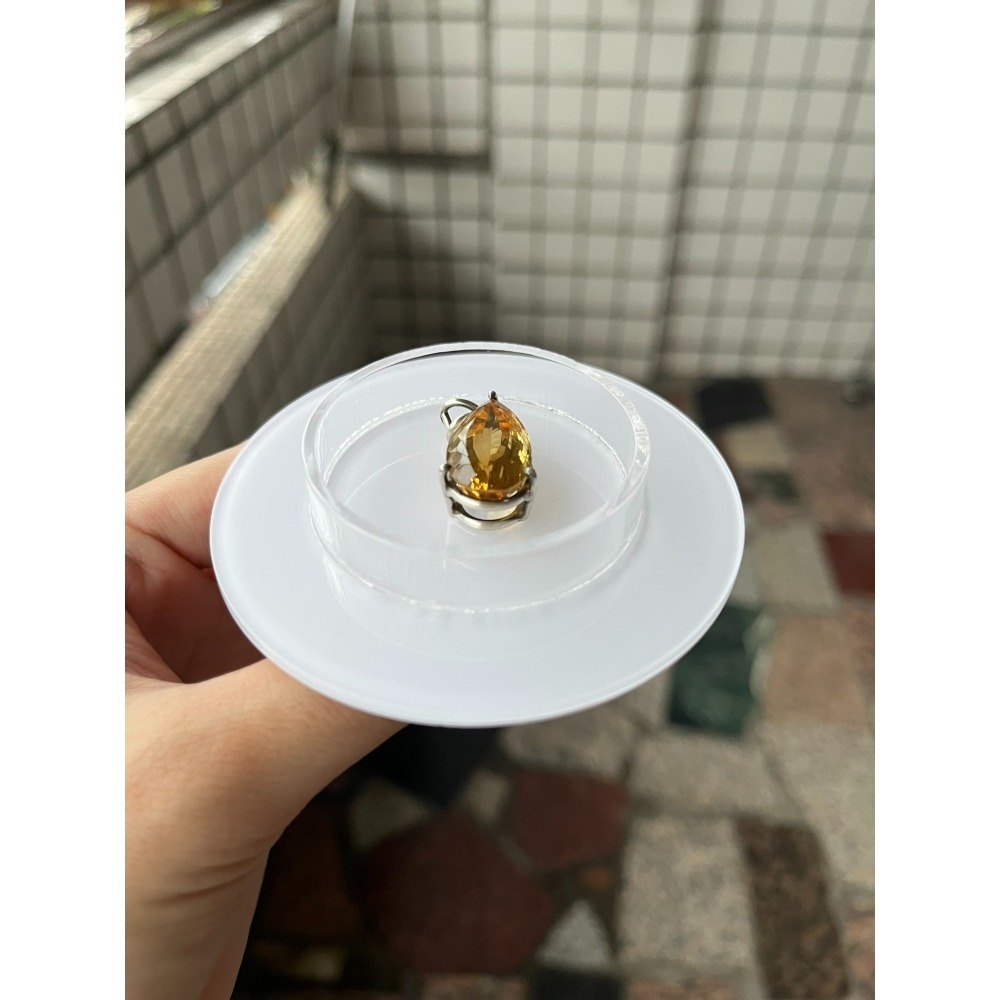 水滴型 黃水晶吊墜  水晶吊墜讓藏  購買會再送拭銀棒一個 寶石王國-細節圖3