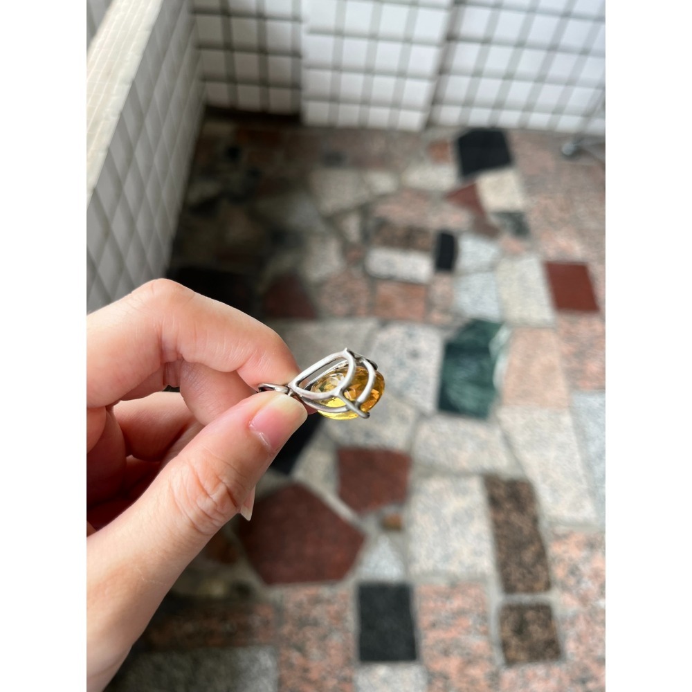 水滴型 黃水晶吊墜  水晶吊墜讓藏  購買會再送拭銀棒一個 寶石王國-細節圖6