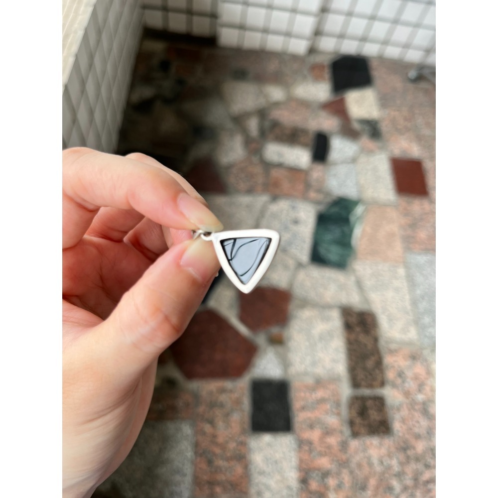 三角型 黑曜石吊墜  水晶吊墜讓藏   購買會再送拭銀棒一個 寶石王國-細節圖6