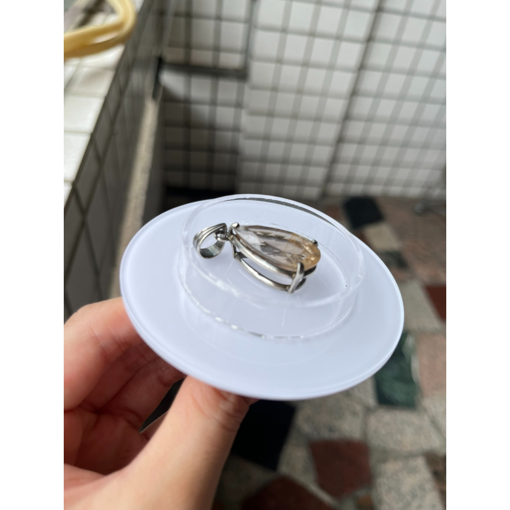 水滴型 鈦晶吊墜  水晶吊墜讓藏  購買會再送拭銀棒一個 寶石王國-細節圖2