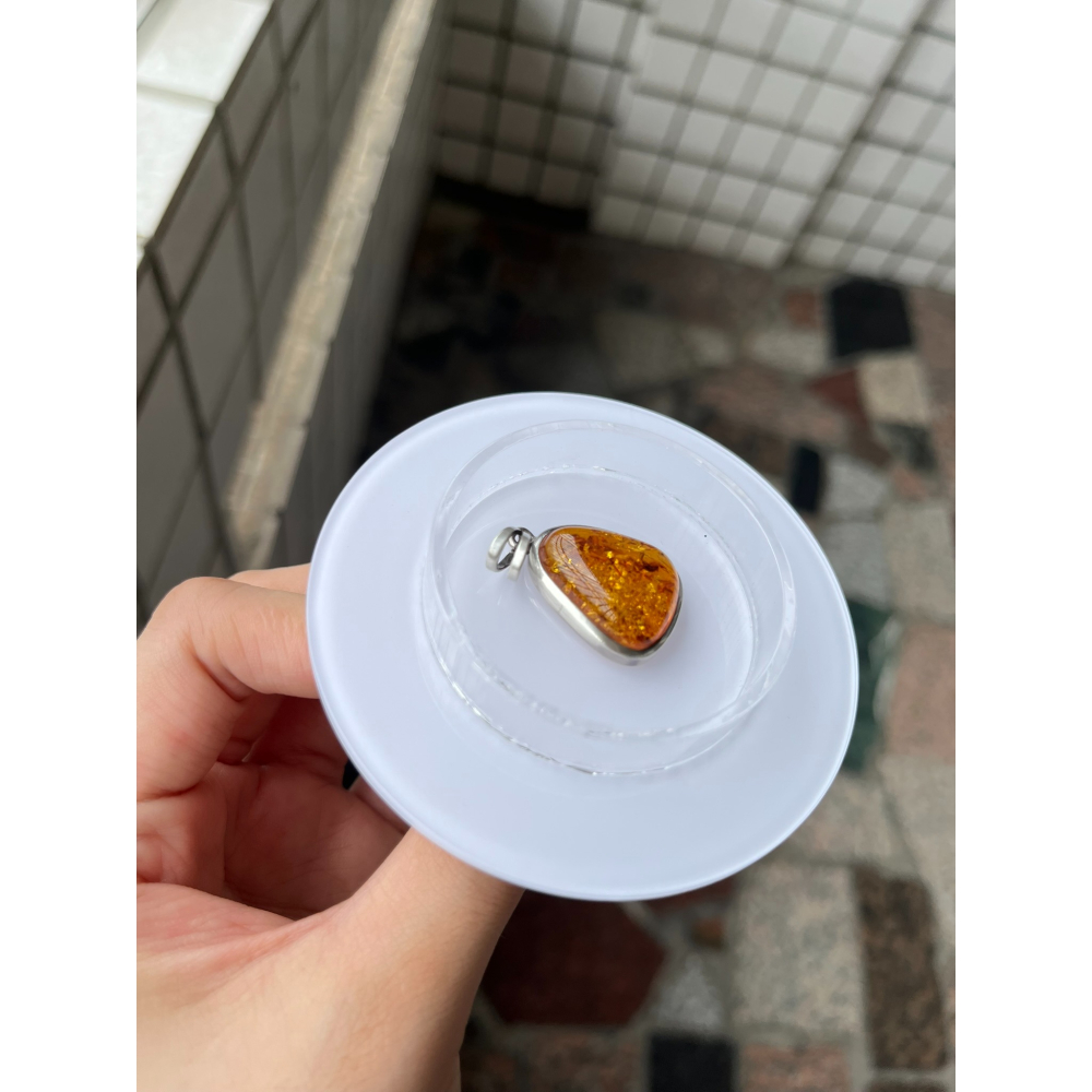 琥珀吊墜  水晶吊墜讓藏  購買會再送拭銀棒一個 寶石王國-細節圖2