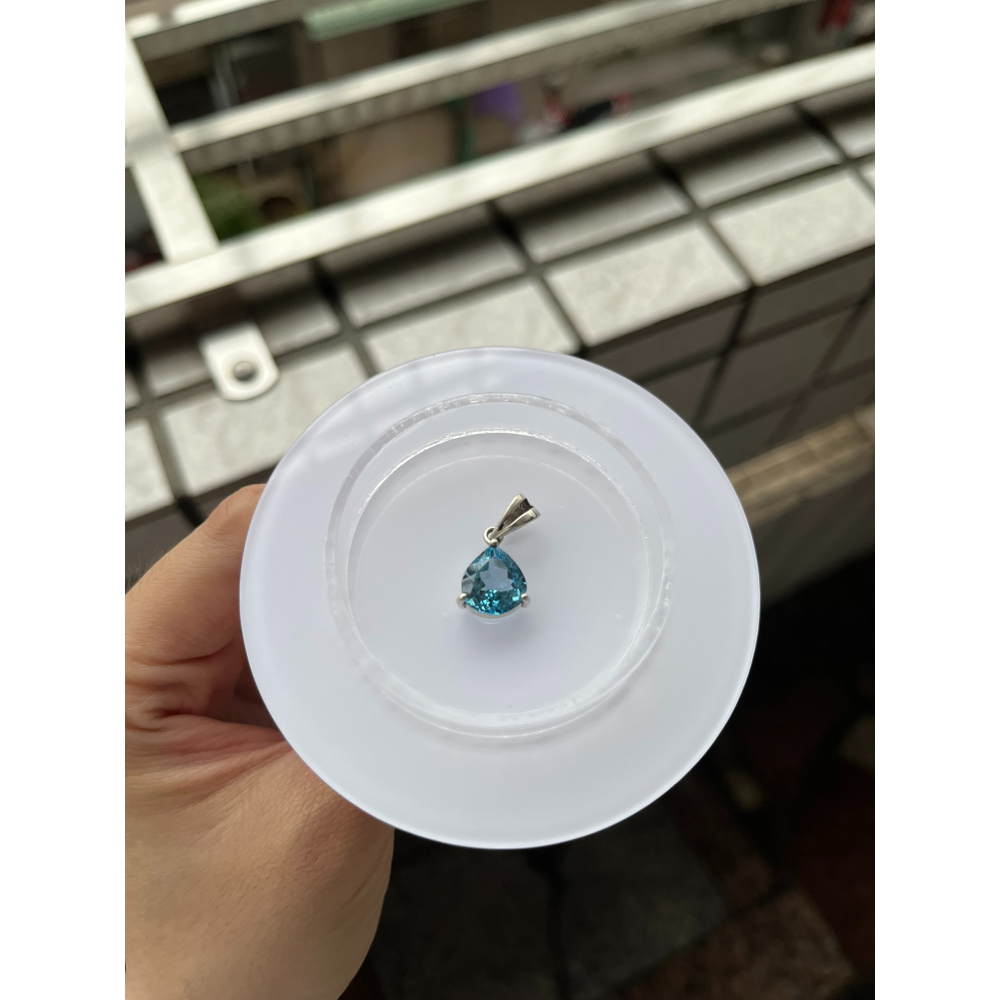 水滴型 拓帕石吊墜  水晶吊墜讓藏  購買會再送拭銀棒一個 寶石王國-細節圖2
