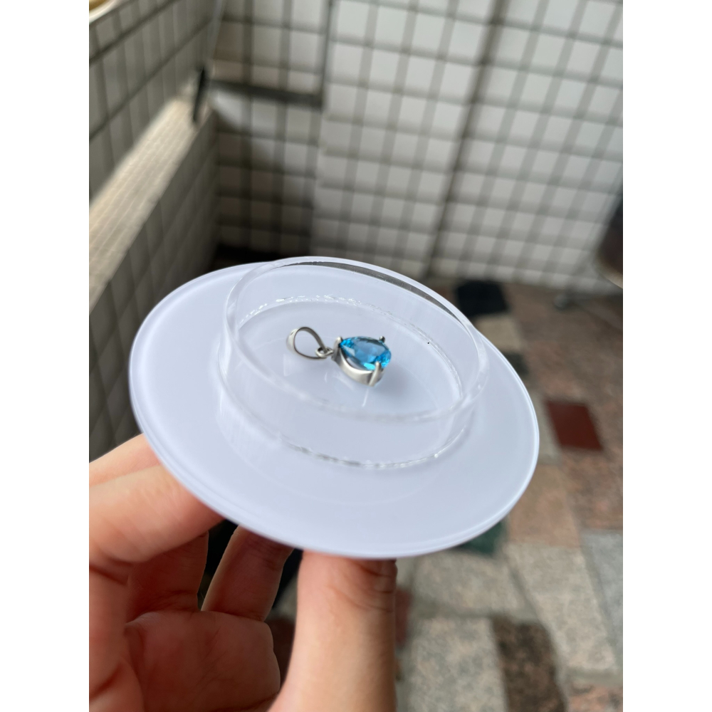 水滴型 拓帕石吊墜  水晶吊墜讓藏  購買會再送拭銀棒一個 寶石王國-細節圖4