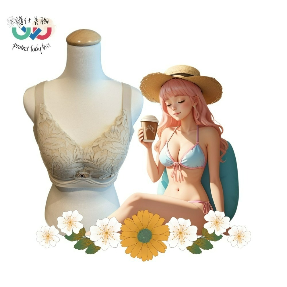【護仕美胸】大胸救星無鋼圈機能調整型內衣2301-規格圖4