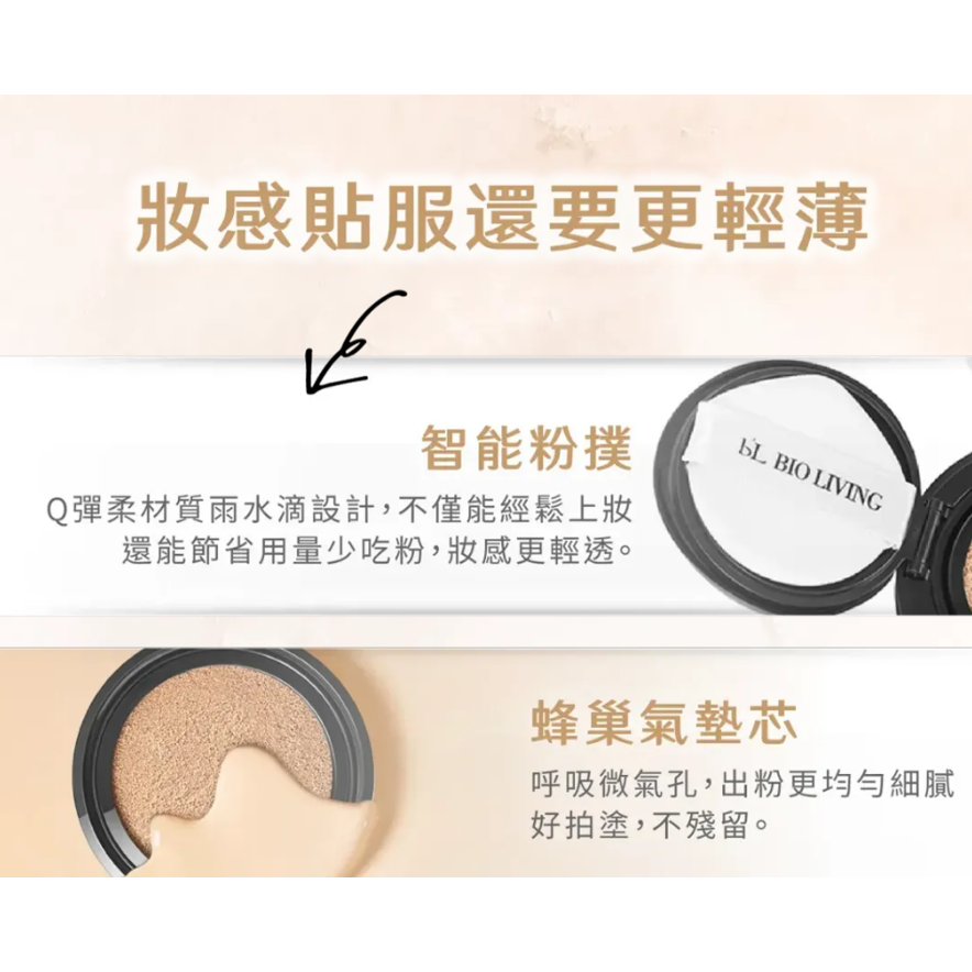 【PBF寶齡美白專家】穀胱甘肽透亮氣墊粉霜（超值正裝+替裝）-細節圖2