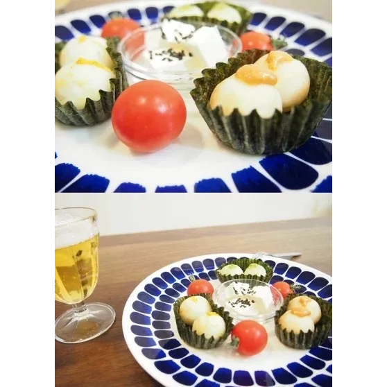 【現貨 日本製🇯🇵】海苔杯 24入 無調味 夾鏈袋裝 DIY料理 便當派對點心 日本海苔 親子共廚 聖誕萬聖節-細節圖4