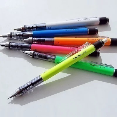 【現貨】日本🇯🇵TOMBOW 蜻蜓 MONO graph 自動鉛筆 0.5mm｜蜻蜓牌自動筆芯｜附旋轉橡皮擦｜多色-細節圖5