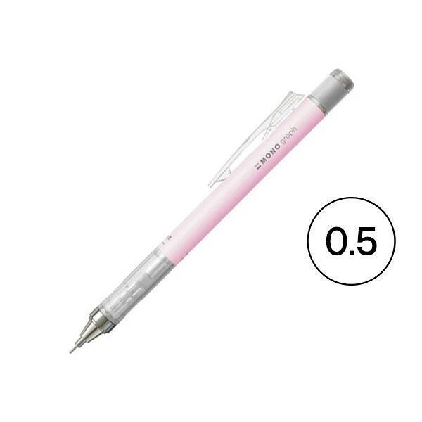 【現貨】日本🇯🇵TOMBOW 蜻蜓 MONO graph 自動鉛筆 0.5mm｜蜻蜓牌自動筆芯｜附旋轉橡皮擦｜多色-規格圖11