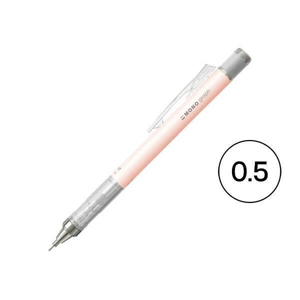 【現貨】日本🇯🇵TOMBOW 蜻蜓 MONO graph 自動鉛筆 0.5mm｜蜻蜓牌自動筆芯｜附旋轉橡皮擦｜多色-規格圖11
