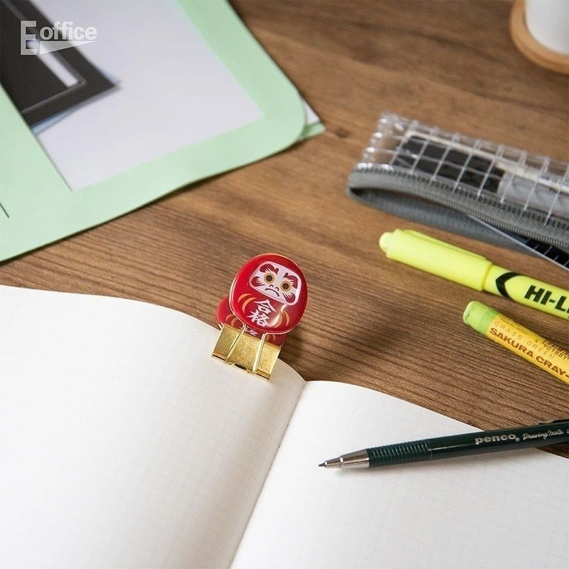 【現貨】日本達摩不倒翁「合格必勝/祈願必勝」長尾夾 祈願合格 學測考試合格 考試禮物 開運 日本文具 考試小物 學測禮物-細節圖4