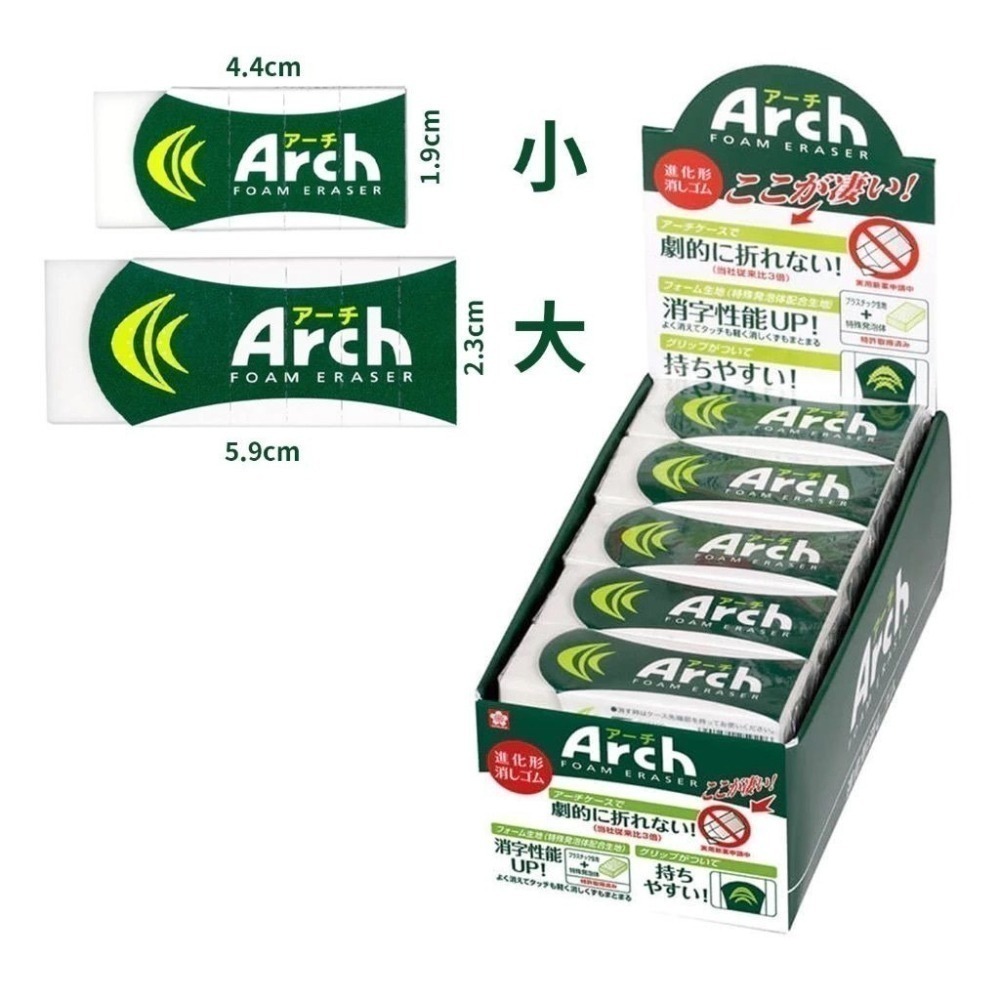 【現貨】【日本製🇯🇵】櫻花牌  Arch 弧形橡皮擦｜好擦不易斷 kitty橡皮擦 開學文具 小學生橡皮擦-細節圖6