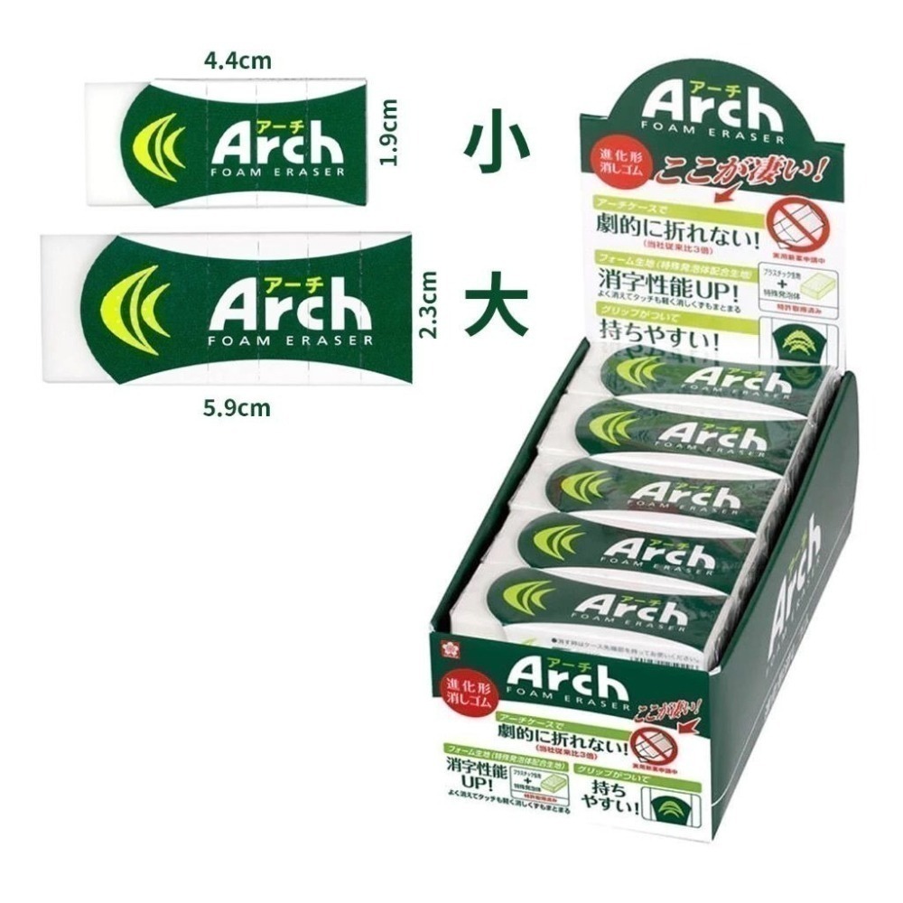 【現貨】【日本製🇯🇵】櫻花牌  Arch 弧形橡皮擦｜好擦不易斷 kitty橡皮擦 開學文具 小學生橡皮擦-細節圖7