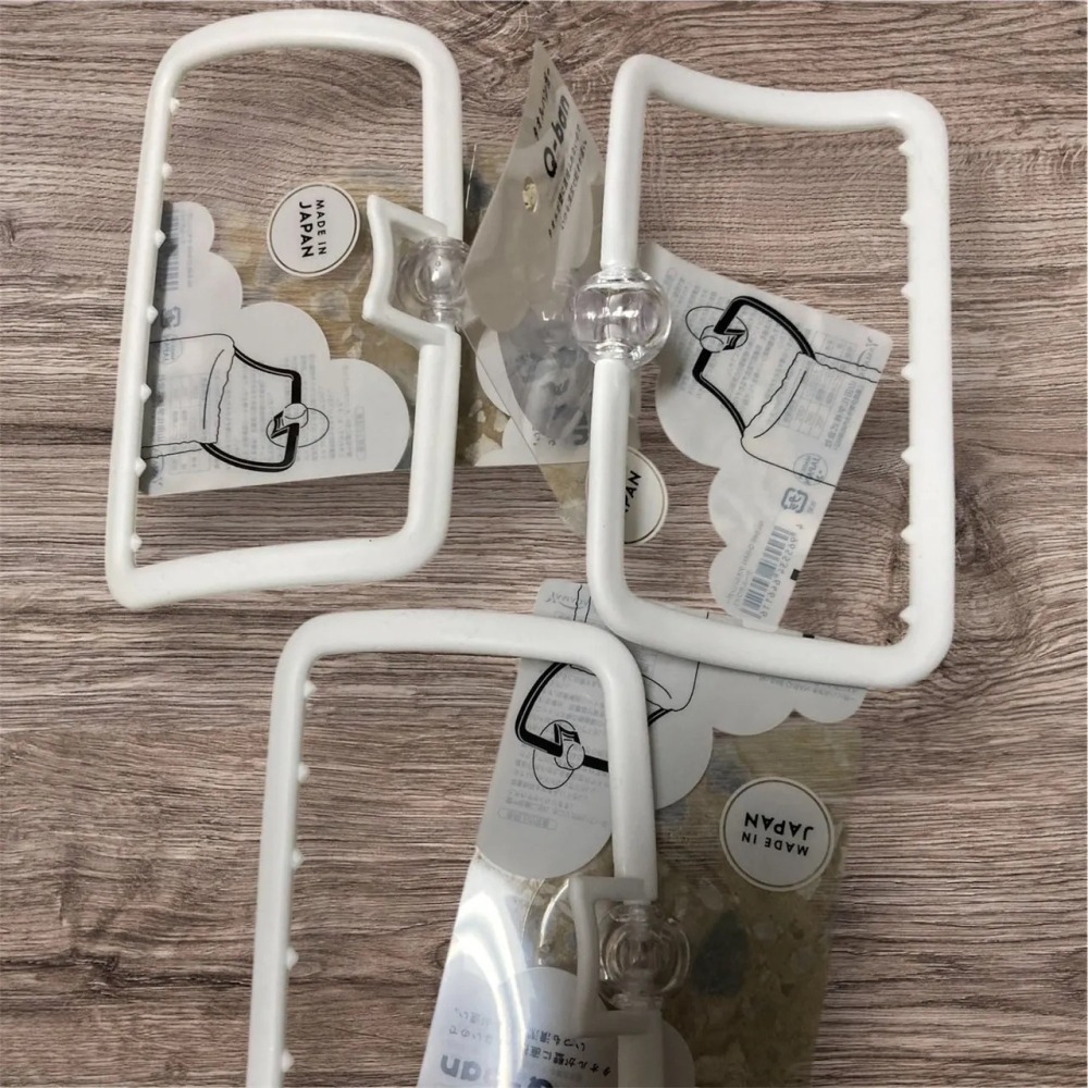 【現貨】【正品】日本製🇯🇵 Q-BAN 吸盤式毛巾架  毛巾架 抹布架 毛巾收納 收納架 吸盤式毛巾架  浴室收納-細節圖4