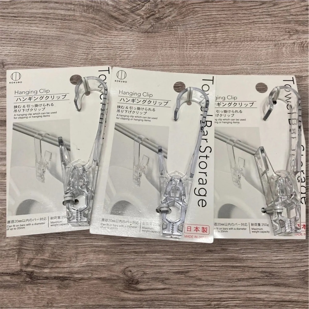 【現貨】【正品】日本製🇯🇵 日本小久保 浴室收納收納夾 裝飾用掛勾 網掛勾 透明掛勾 透明夾 收納夾 浴室收納架-細節圖10