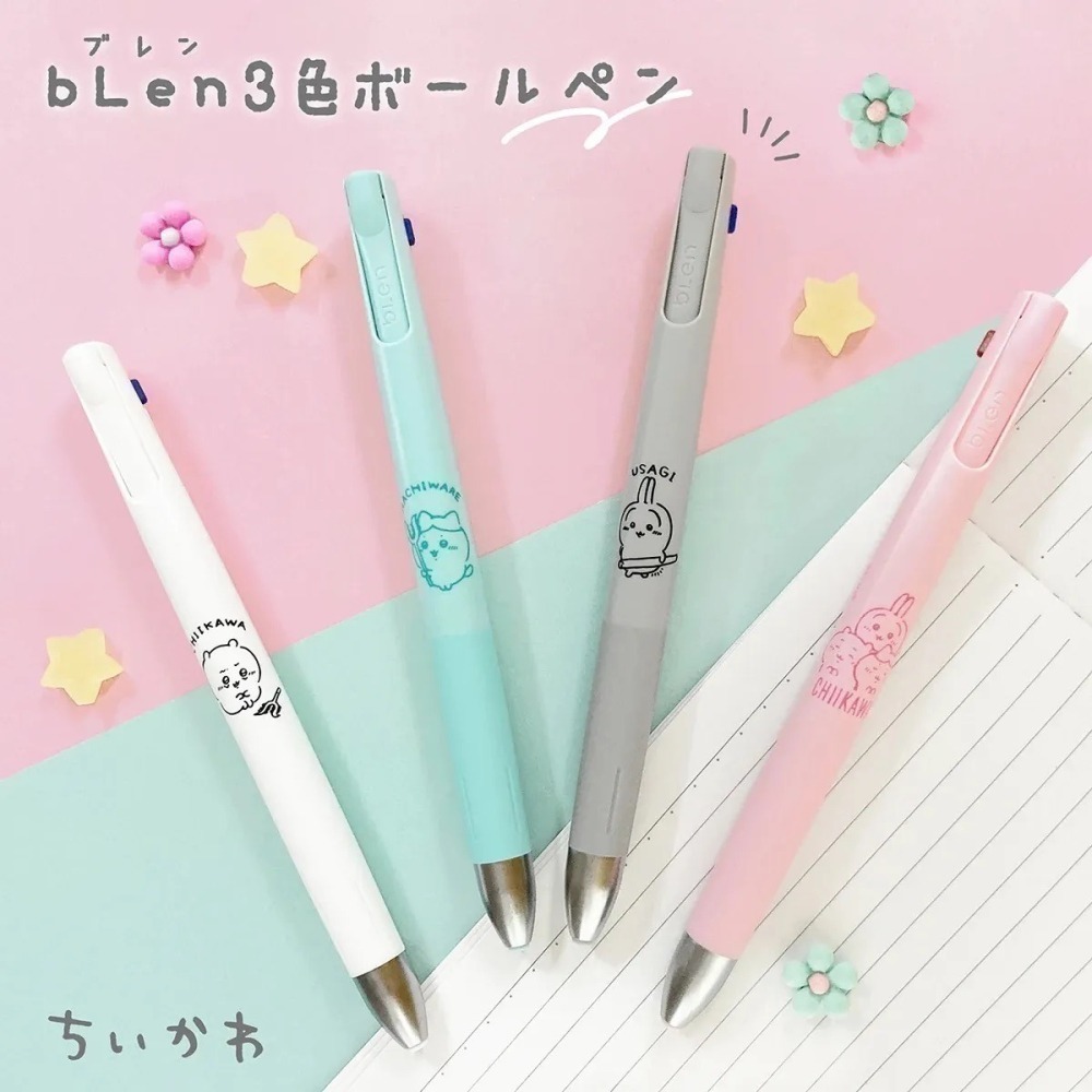 【現貨】【日本製🇯🇵】吉伊卡哇 chiikawa 文具｜自動鉛筆｜三色筆｜擦擦筆｜果凍搖搖筆 日本自動筆-細節圖4