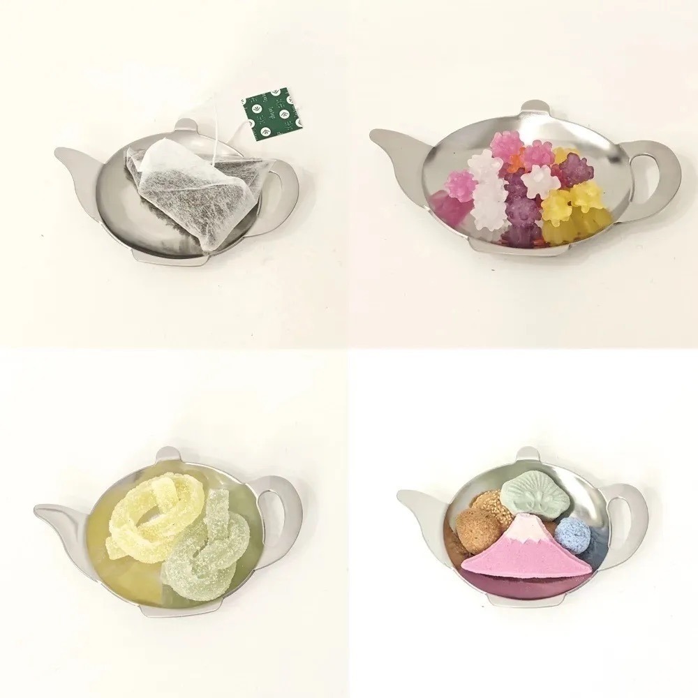 【現貨】【日本製🇯🇵】SALUS 佐藤金屬 造型小托盤｜不銹鋼茶包盤｜點心碟｜飾品盤-細節圖3