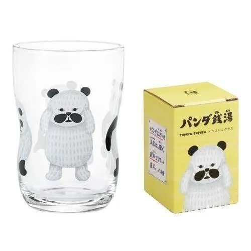【現貨】【日本製🇯🇵】石塚硝子×ADERIA｜M 號水杯 ｜ 熊貓澡堂 白熊內褲｜強化玻璃兒童杯 ｜果汁杯 牛奶杯-細節圖3